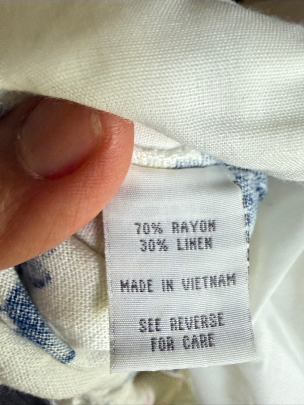 Cali 1850 Women's Linen Pull-On Beach Seaside Print Pants Size M New - Picture 7 of 13